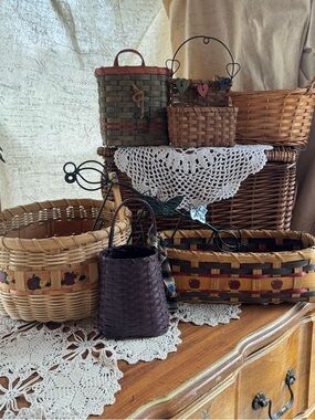 90s Basket Bundle + Wall Hooks
